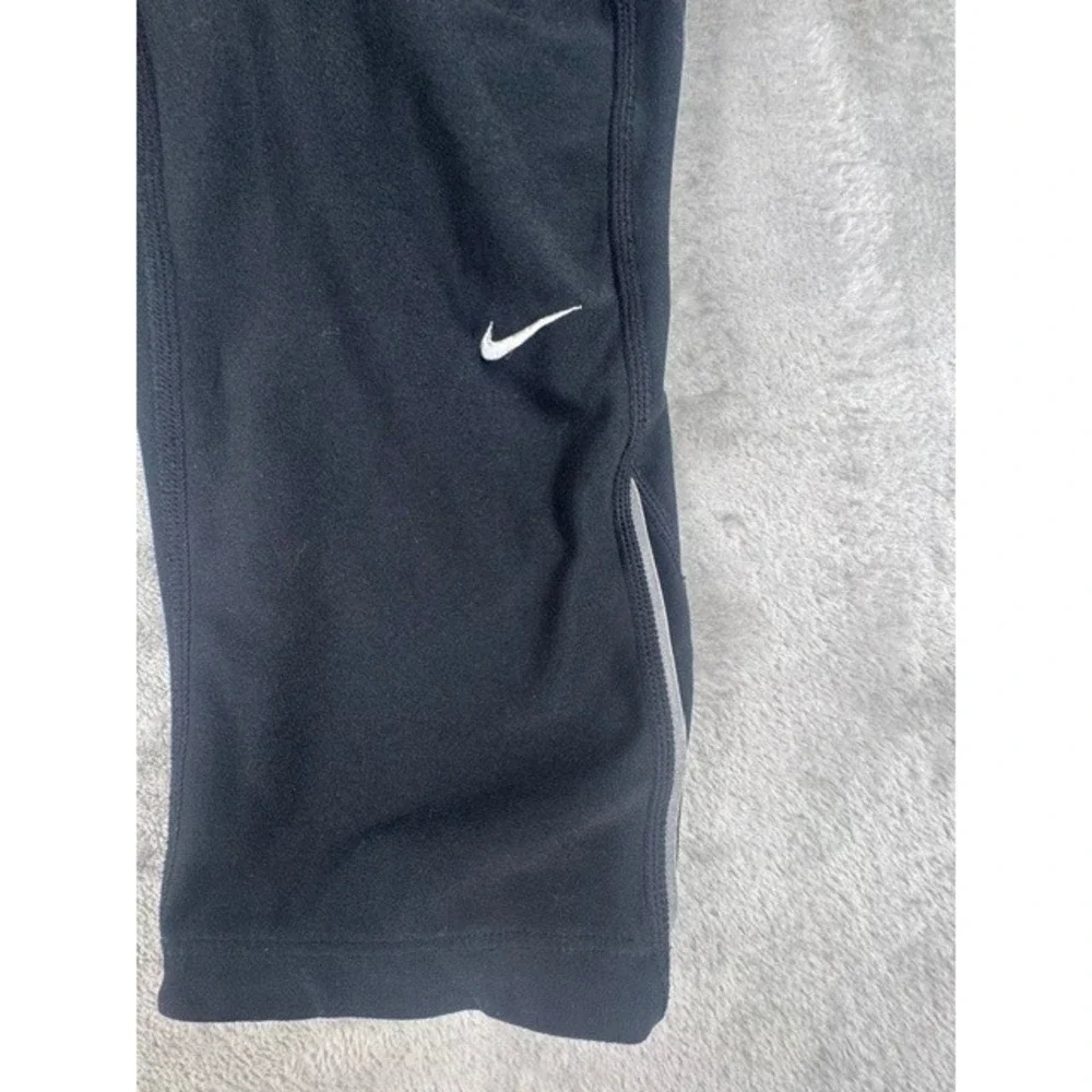 Nike Dri-FIT Womens Medium Black Athletic Capri Running Tights Drawstring Pocket